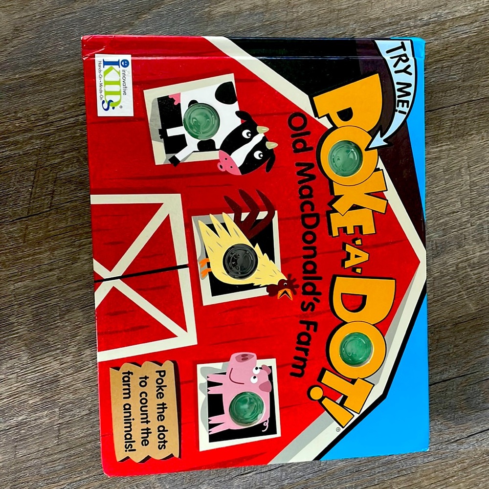 Poke a dot book.   Old Macdonald